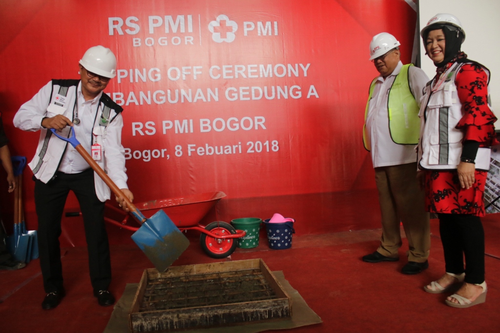 Topping Off Ceremony Pembangunan Gedung A RS PMI Bogor